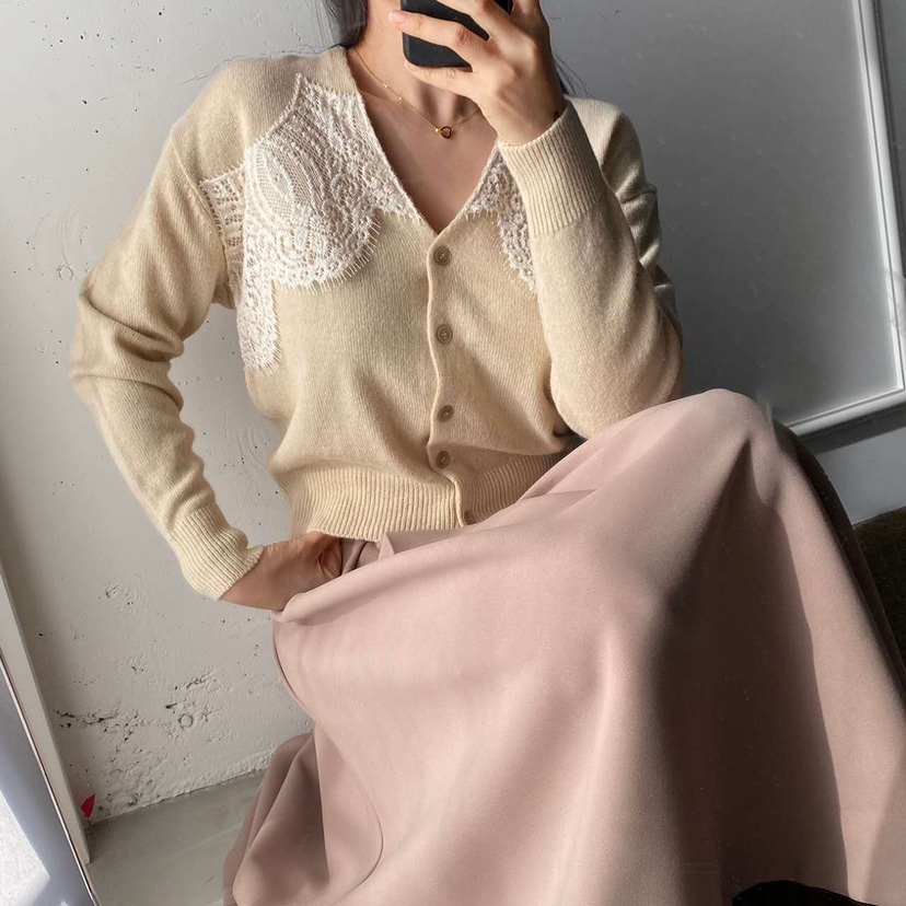 BLUE RIBBON東大門㊣代購女裝新品職業熱賣休閑25秋冬針織衫V領BLUE RIBBON針織衫