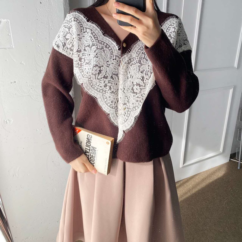 BLUE RIBBON東大門㊣代購女士新品時尚真品熱賣針織衫開衫BLUE RIBBON針織衫