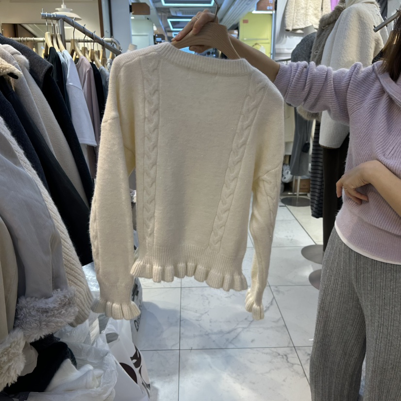 HARU-Q韓國代購㊣女士新款真品推薦25秋冬熱賣職業休閑針織衫HARU-Q針織衫