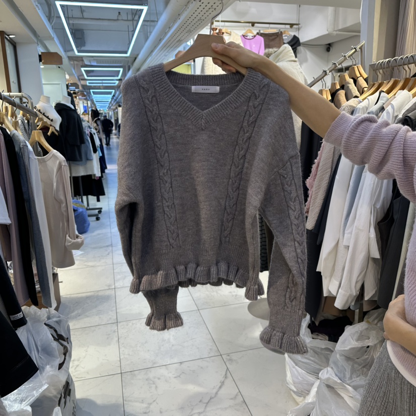 HARU-Q韓國代購㊣女士新款真品推薦25秋冬熱賣職業休閑針織衫HARU-Q針織衫圖色3