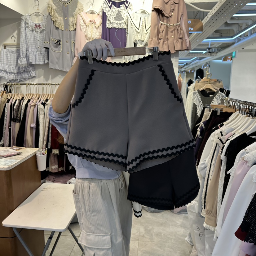 PAPA韓國代購㊣女士新款推薦職業真品時尚休閑熱賣人氣短褲PaPa/HALMADE短褲圖色2