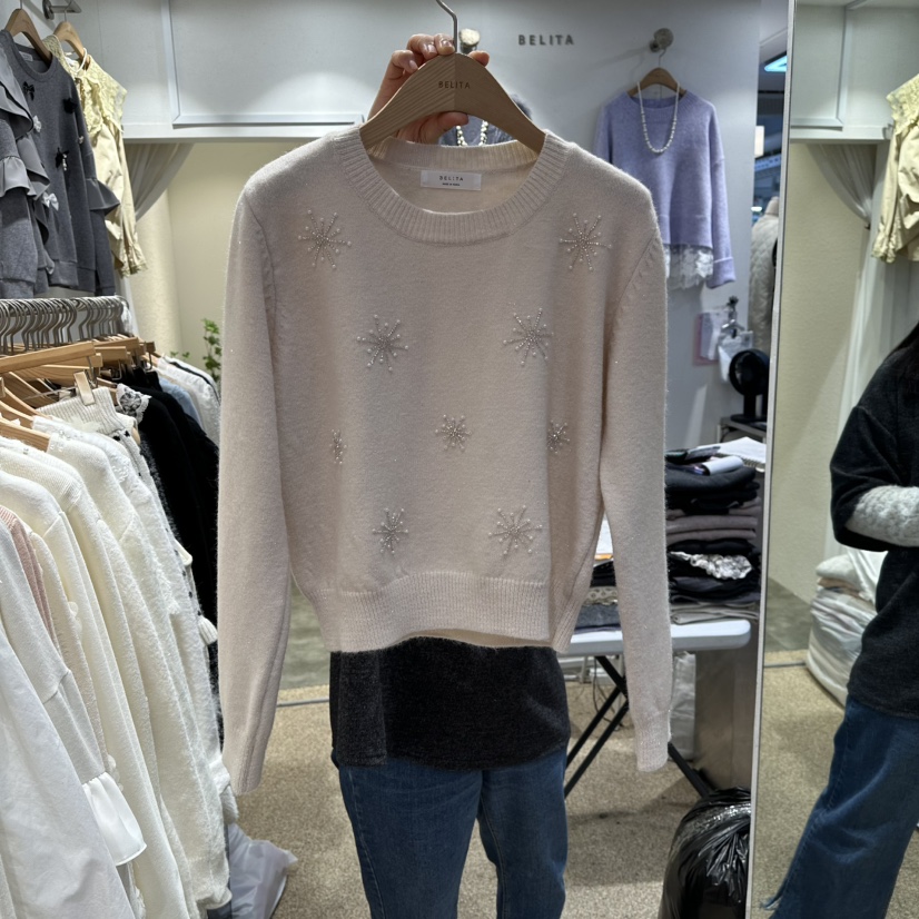 BELITA東大門㊣代購女裝新款休閑25秋冬人氣熱賣推薦針織衫BELITA針織衫圖色1