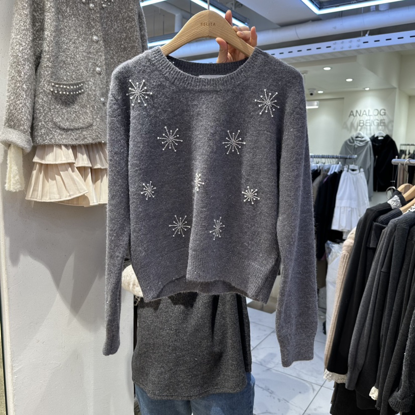 BELITA東大門㊣代購女裝新款休閑25秋冬人氣熱賣推薦針織衫BELITA針織衫圖色2