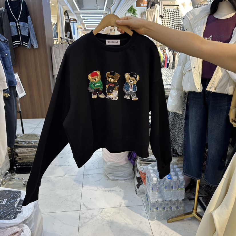 COCO HOLIC韓國代購㊣女裝新品職業人氣時尚25秋冬推薦衛衣COCO HOLIC衛衣圖色2