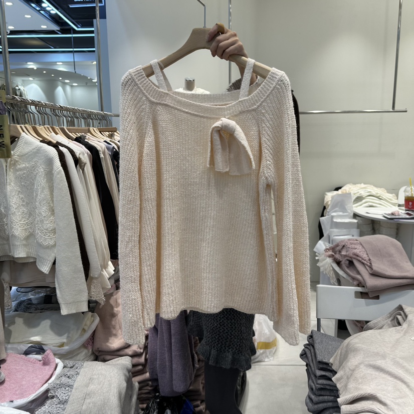 BLUE RIBBON韓國直郵㊣女裝新款時尚休閑25秋冬職業針織衫BLUE RIBBON針織衫圖色2