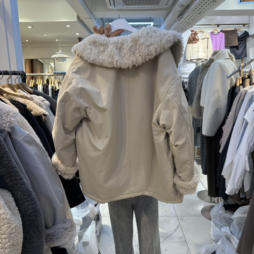 HARU-Q韓國代購㊣女裝新品25秋冬休閑時尚熱賣推薦夾克羊毛HARU-Q夾克