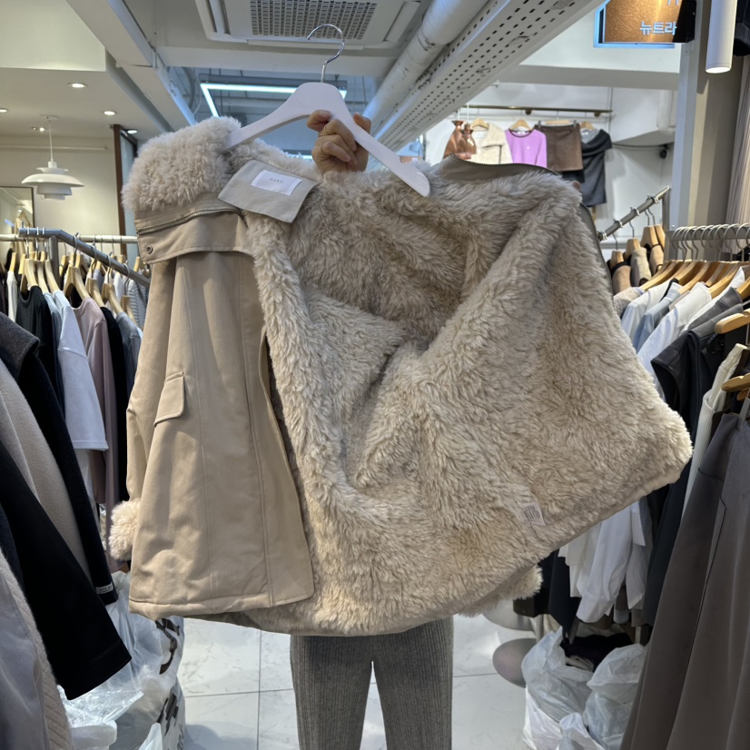 HARU-Q韓國代購㊣女裝新品25秋冬休閑時尚熱賣推薦夾克羊毛HARU-Q夾克