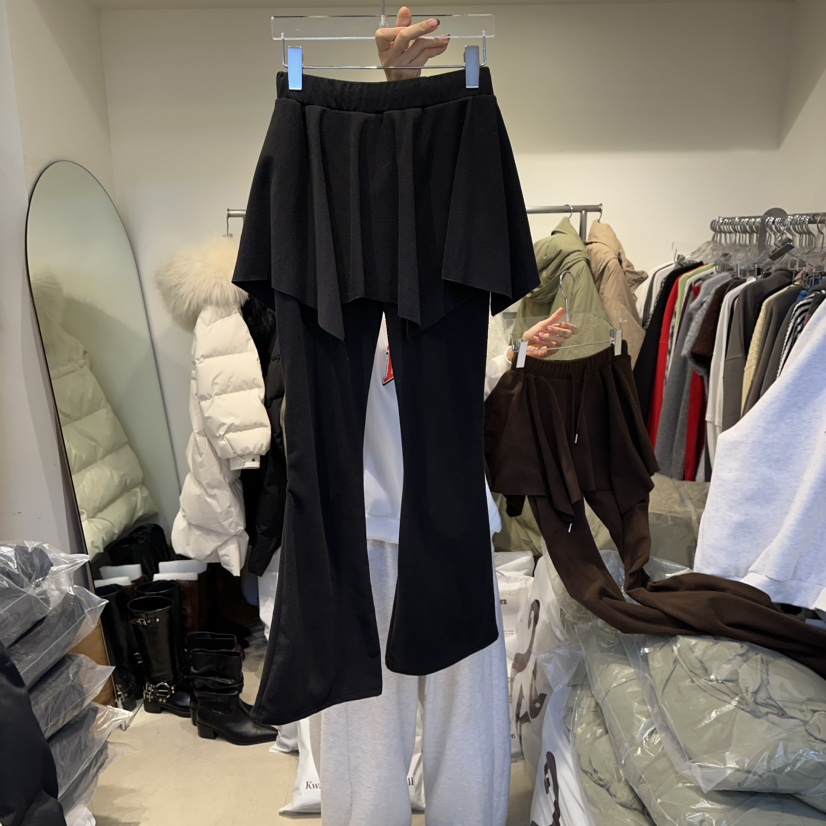 MORAN韓國直郵㊣女士新款熱賣真品25秋冬時尚休閑職業裙褲保暖MORAN/MOSCO裙褲