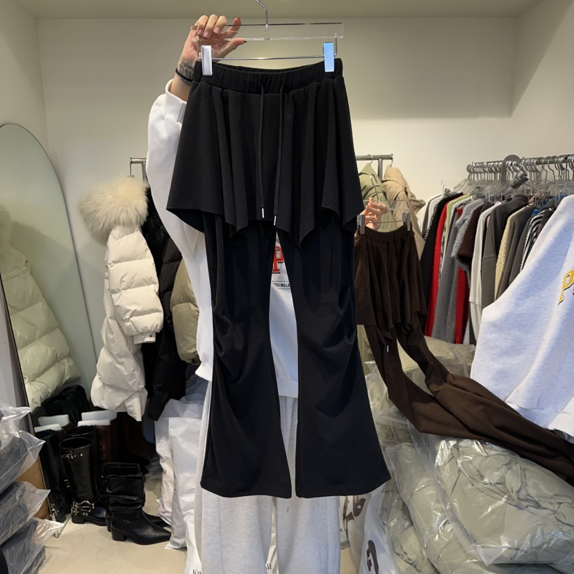 MORAN韓國直郵㊣女士新款熱賣真品25秋冬時尚休閑職業裙褲保暖MORAN/MOSCO裙褲圖色2