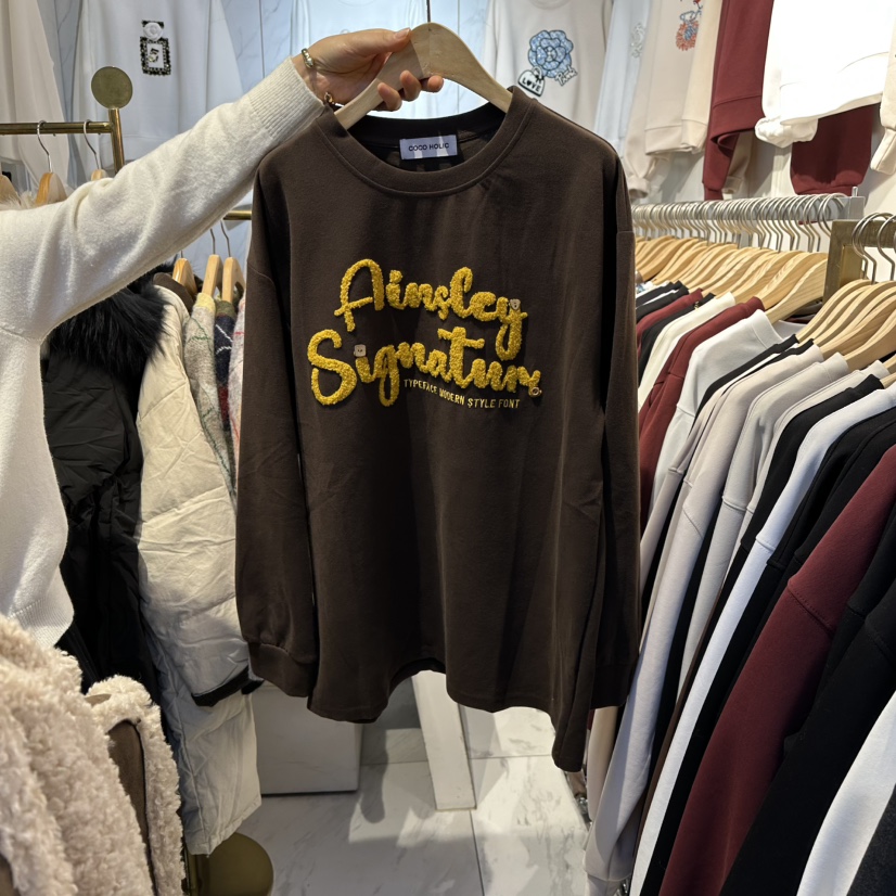 COCO HOLIC東大門㊣代購女裝新款人氣時尚休閑25秋冬長袖T恤COCO HOLIC長袖T恤圖色2