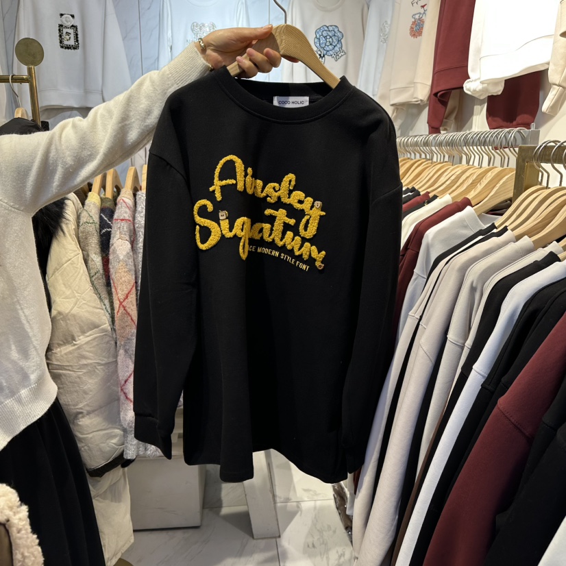 COCO HOLIC東大門㊣代購女裝新款人氣時尚休閑25秋冬長袖T恤COCO HOLIC長袖T恤圖色3