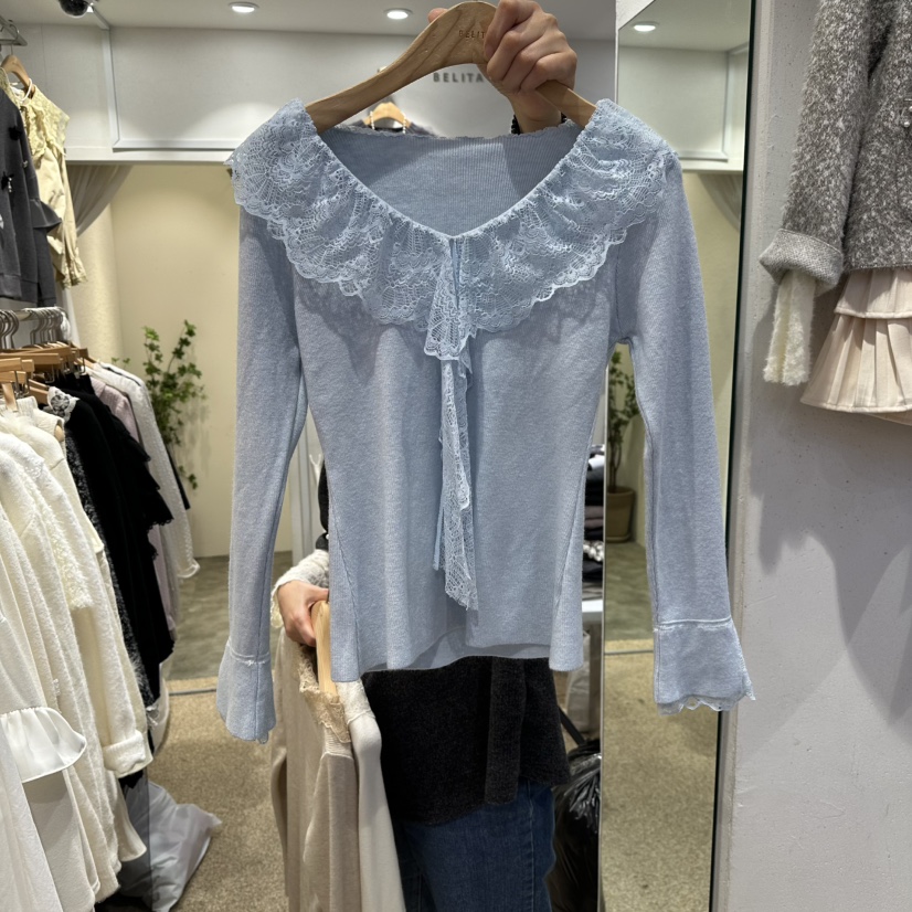 BELITA韓國直郵㊣女裝新款熱賣25秋冬職業推薦休閑真品針織衫BELITA針織衫圖色2