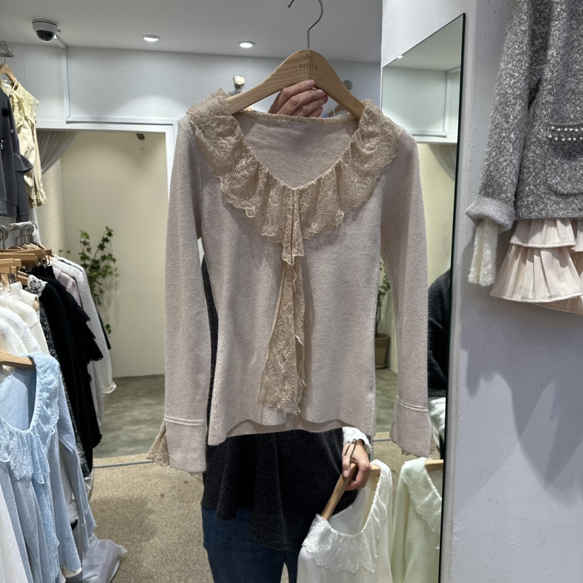 BELITA韓國直郵㊣女裝新款熱賣25秋冬職業推薦休閑真品針織衫BELITA針織衫圖色3