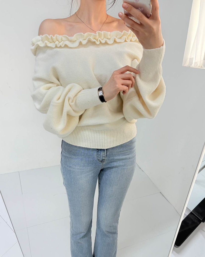 BLUE RIBBON東大門㊣代購女裝新品休閑人氣時尚25秋冬針織衫BLUE RIBBON針織衫