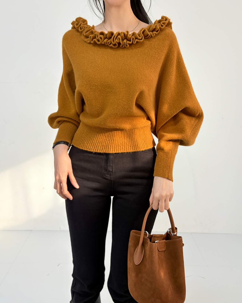 BLUE RIBBON東大門㊣代購女裝新品休閑人氣時尚25秋冬針織衫BLUE RIBBON針織衫