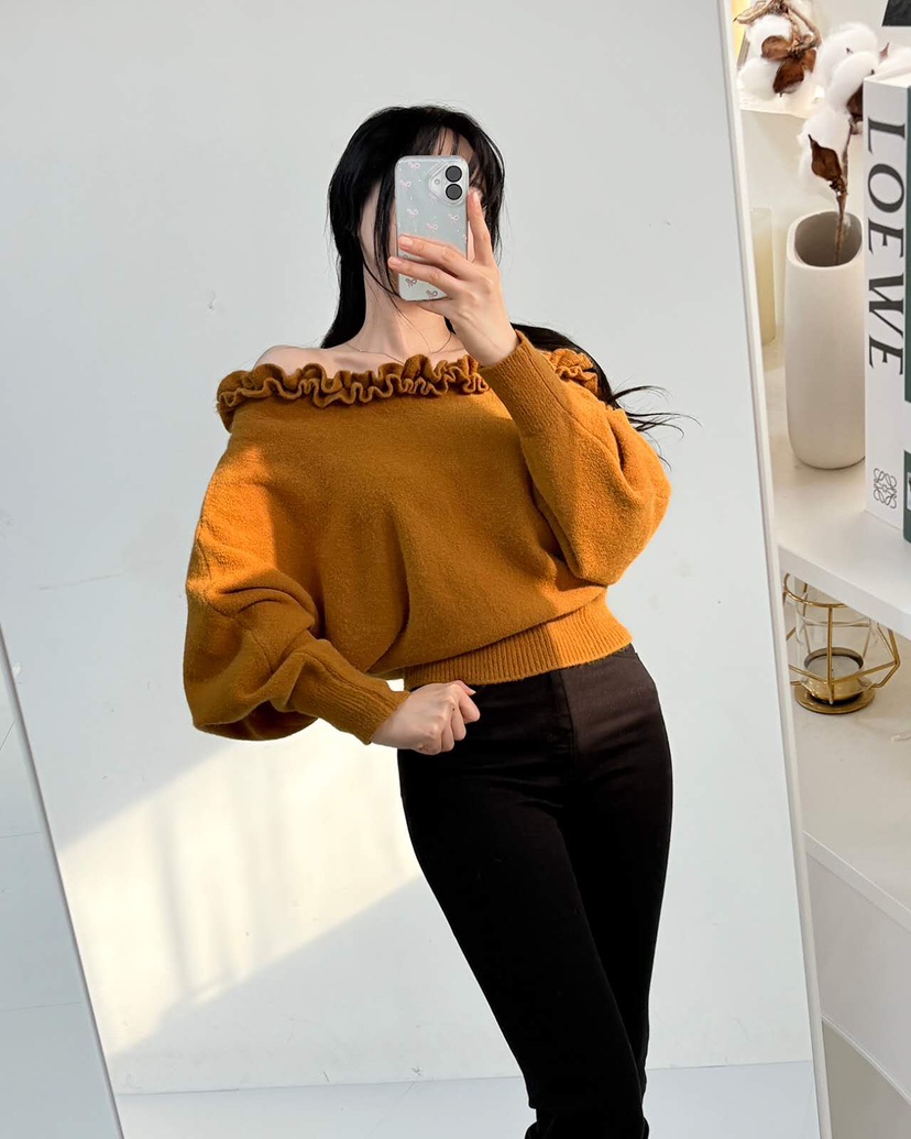 BLUE RIBBON東大門㊣代購女裝新品休閑人氣時尚25秋冬針織衫BLUE RIBBON針織衫