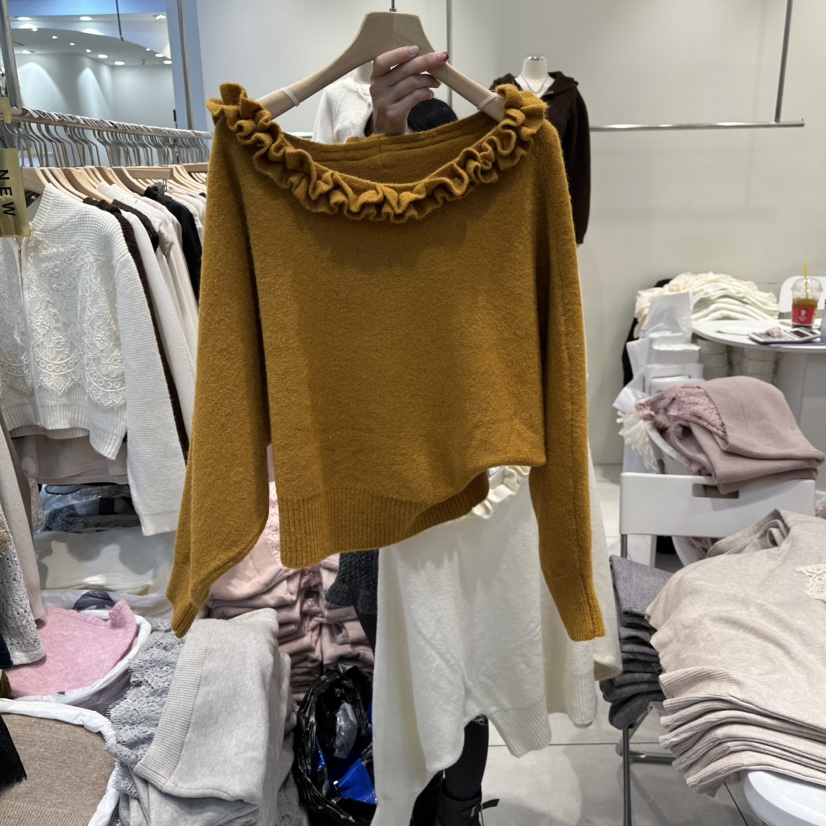 BLUE RIBBON東大門㊣代購女裝新品休閑人氣時尚25秋冬針織衫BLUE RIBBON針織衫圖色1