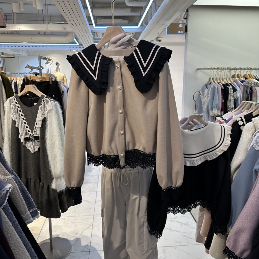 PAPA東大門㊣代購女裝新品時尚人氣真品25秋冬職業熱賣夾克PaPa/HALMADE夾克圖色1