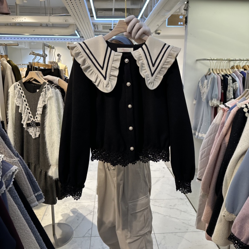 PAPA東大門㊣代購女裝新品時尚人氣真品25秋冬職業熱賣夾克PaPa/HALMADE夾克圖色2