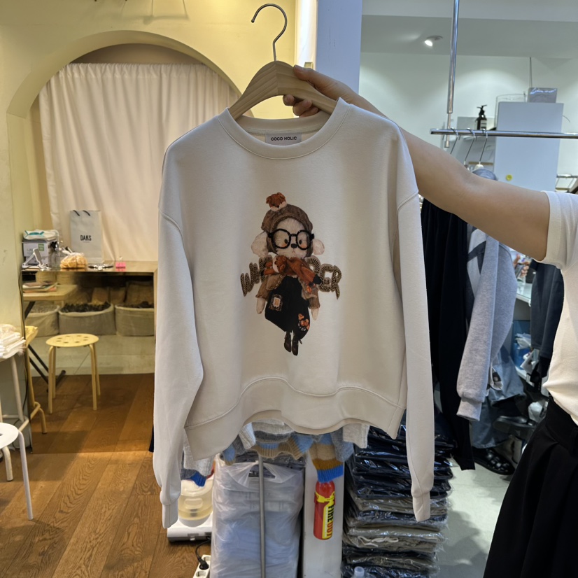 COCO HOLIC東大門㊣代購女裝新款職業推薦熱賣時尚人氣衛衣COCO HOLIC衛衣圖色1