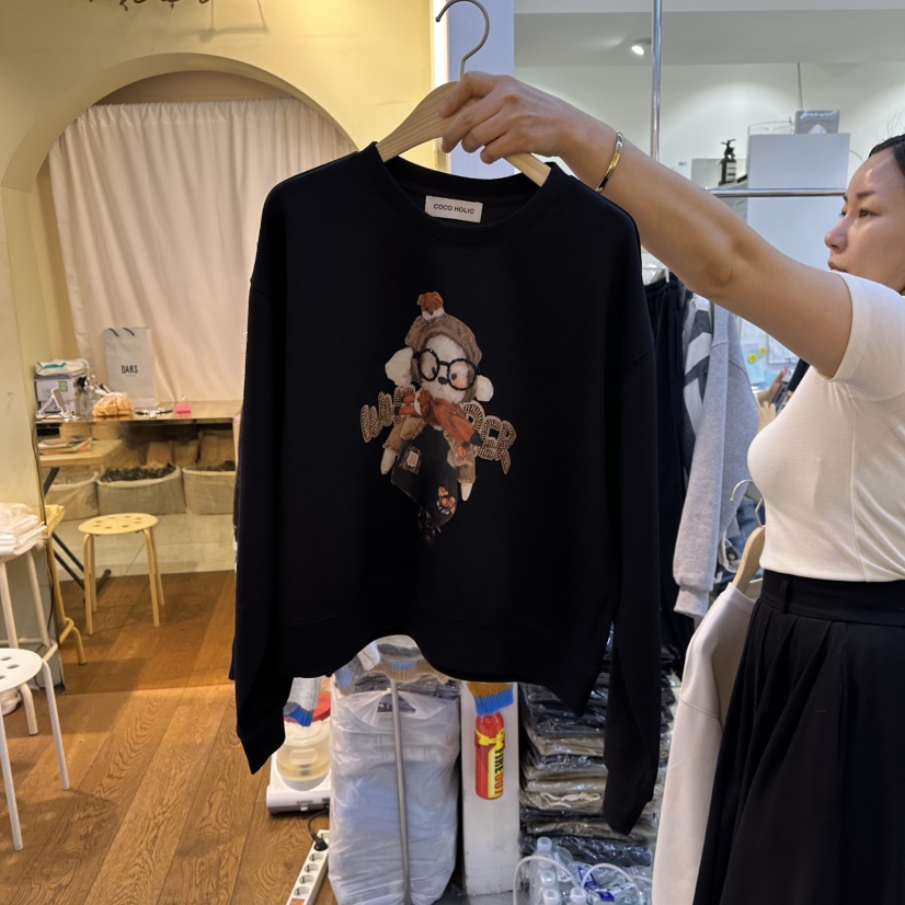 COCO HOLIC東大門㊣代購女裝新款職業推薦熱賣時尚人氣衛衣COCO HOLIC衛衣圖色3