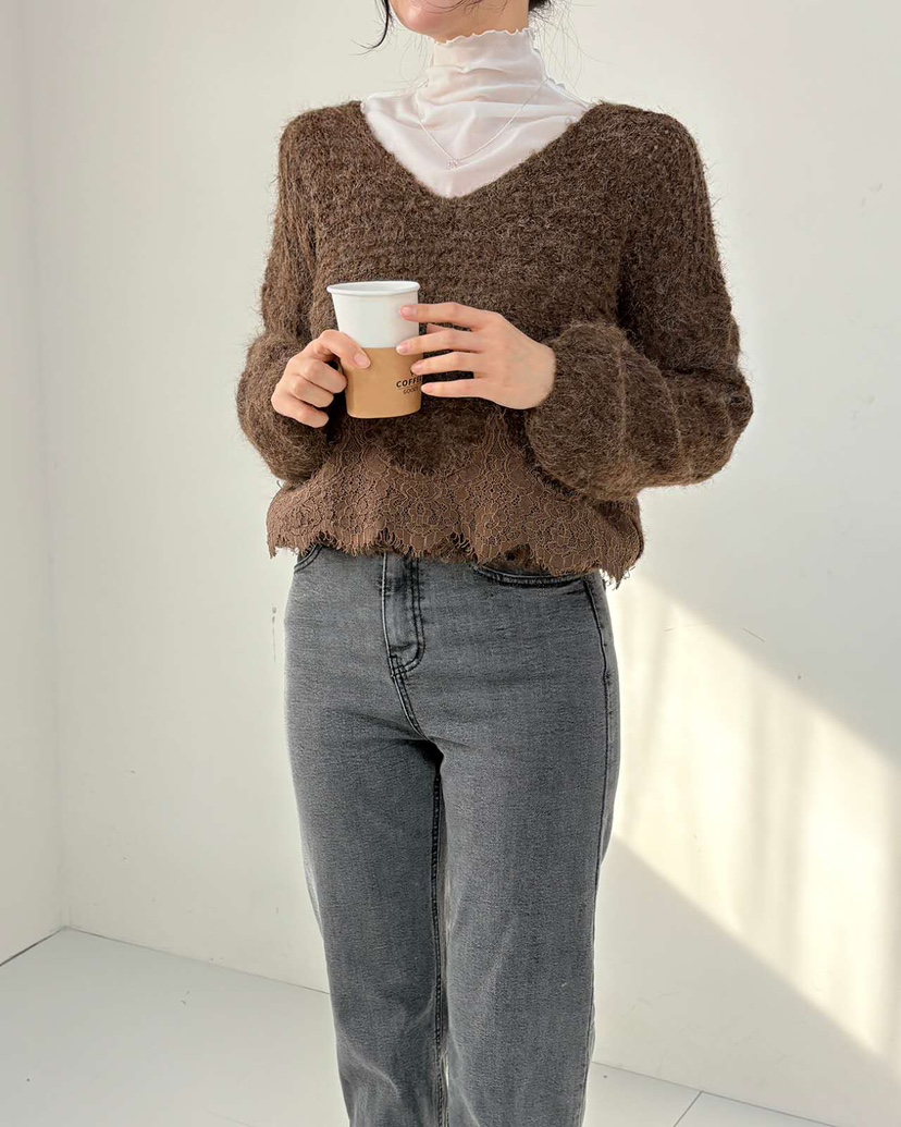 BLUE RIBBON韓國代購㊣女裝新款真品休閑人氣職業熱賣毛衣BLUE RIBBON毛衣