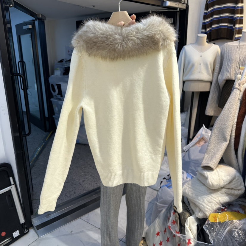 HARU-Q韓國直郵㊣女士新品休閑人氣熱賣真品推薦時尚毛衣開衫HARU-Q毛衣