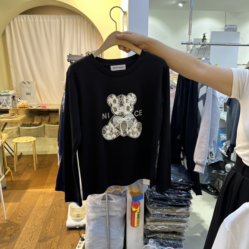 COCO HOLIC東大門㊣代購女裝新款職業真品推薦時尚長袖T恤COCO HOLIC長袖T恤圖色2