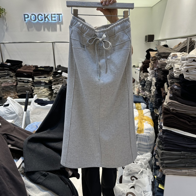 POCKET-Q東大門㊣代購女裝新款真品時尚推薦人氣25秋冬長裙POCKET-Q長裙圖色1