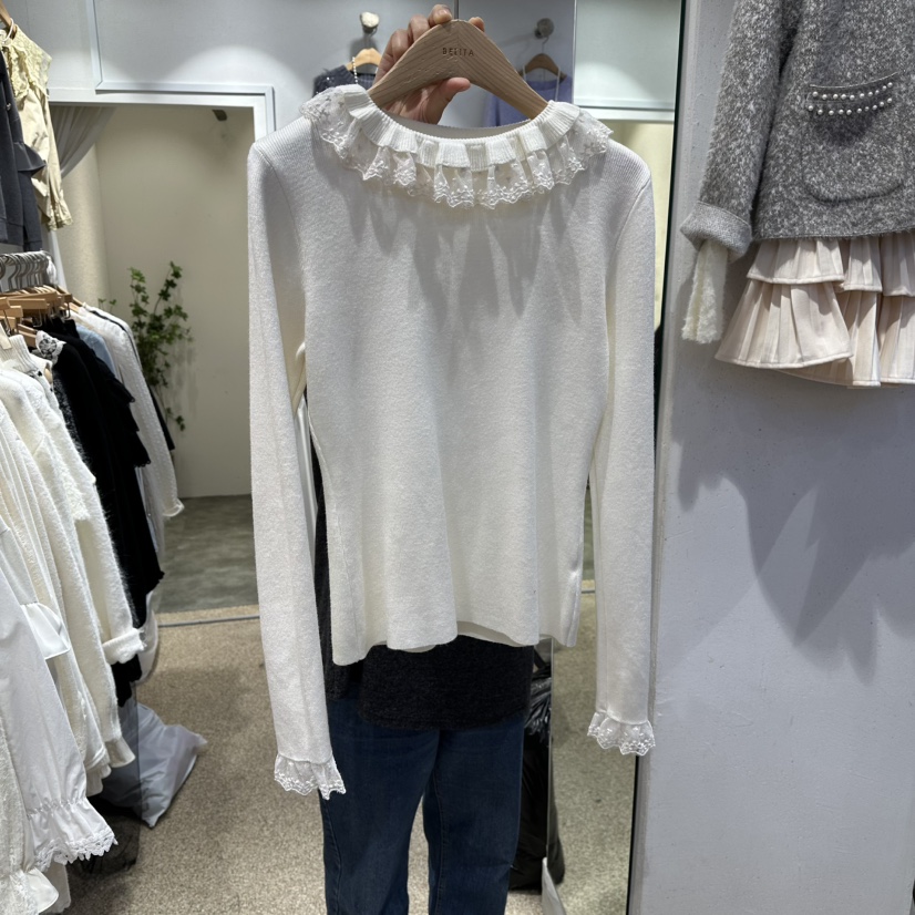 BELITA韓國代購㊣女士新品熱賣真品職業人氣時尚25秋冬針織衫BELITA針織衫圖色1