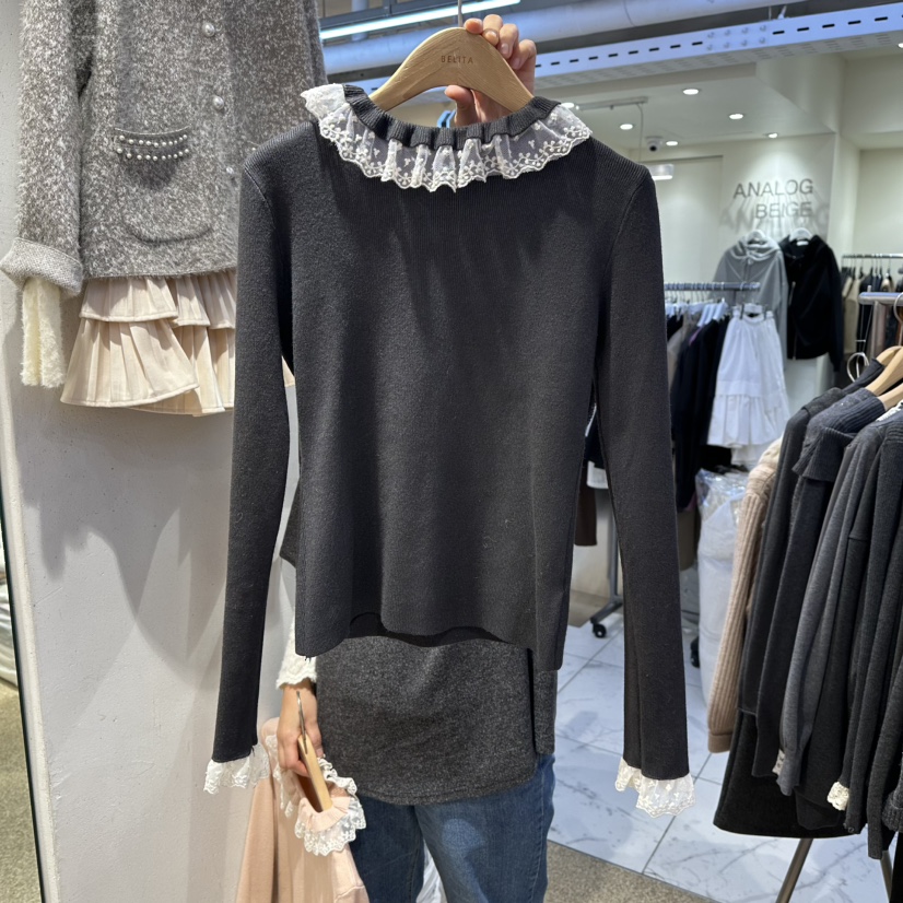 BELITA韓國代購㊣女士新品熱賣真品職業人氣時尚25秋冬針織衫BELITA針織衫圖色3