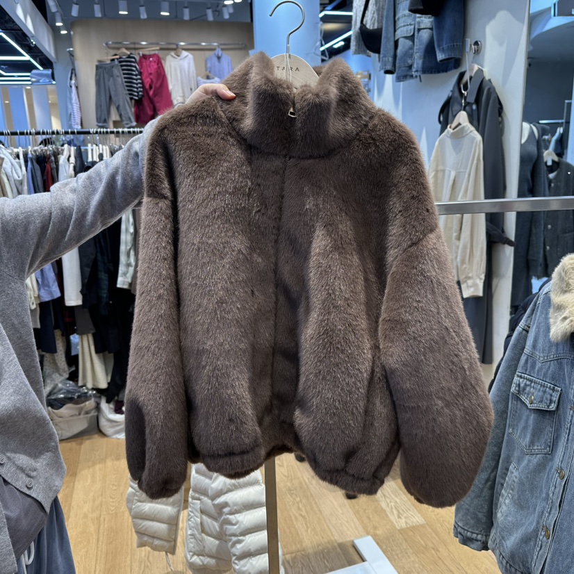 TARA東大門㊣代購女士新款休閑推薦真品25秋冬短款大衣高領TARA短款大衣圖色2