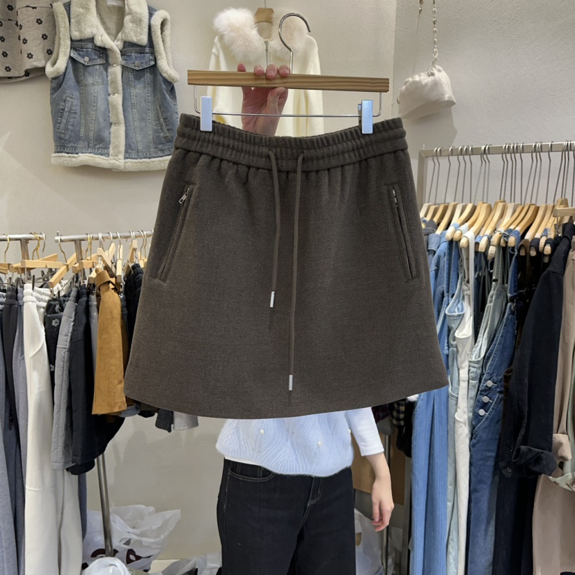 HIPTIQUE東大門㊣實拍女裝新品推薦25秋冬熱賣半身裙中短裙HIPTIQUE半身裙/中短裙圖色1