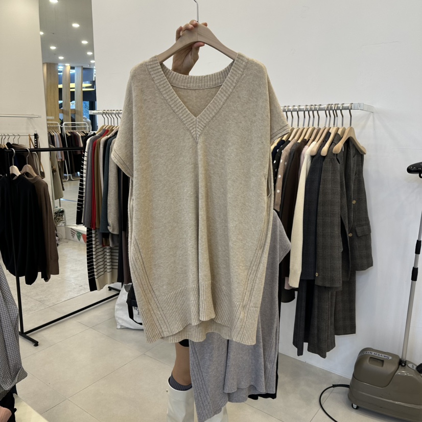 FUNNY POWDER韓國代購㊣女裝新款真品推薦人氣熱賣時尚針織衫THE FUNNY針織衫圖色1