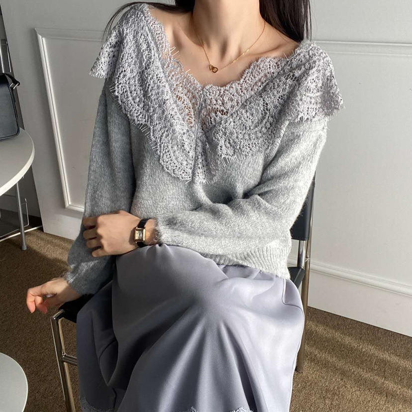 BLUE RIBBON東大門㊣代購女裝新品推薦25秋冬熱賣休閑針織衫BLUE RIBBON針織衫