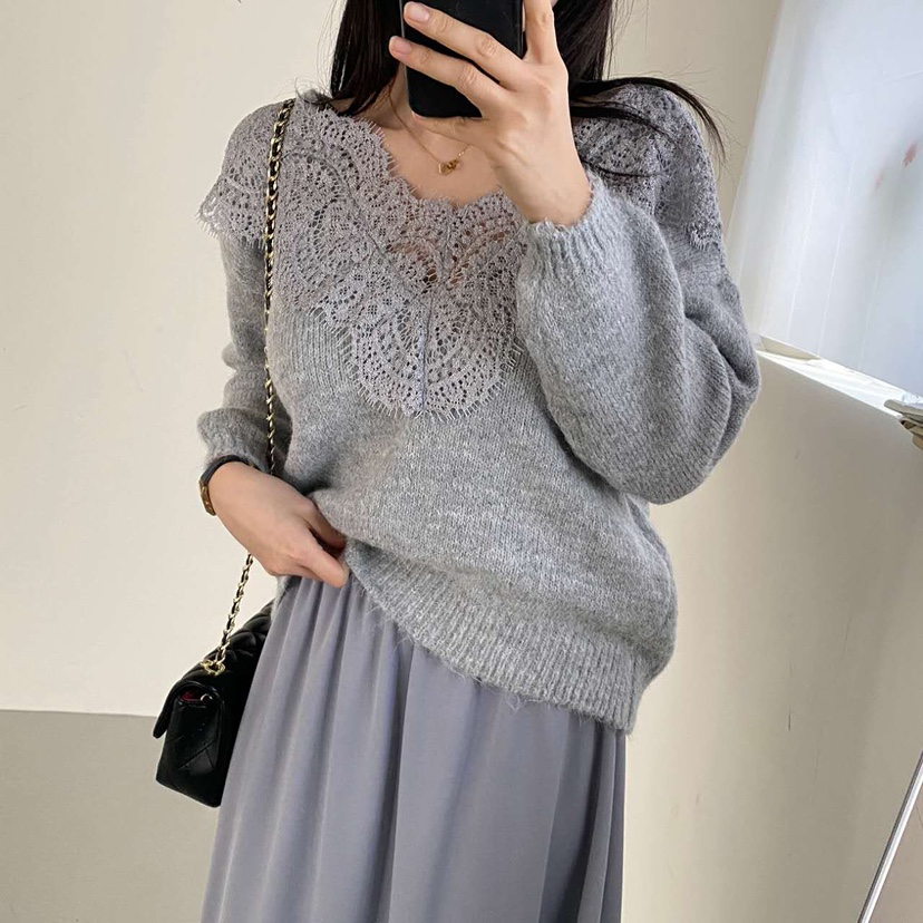 BLUE RIBBON東大門㊣代購女裝新品推薦25秋冬熱賣休閑針織衫BLUE RIBBON針織衫