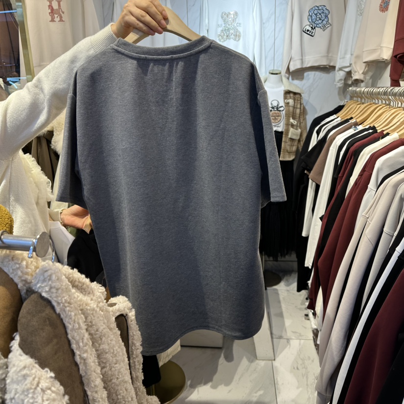 COCO HOLIC東大門㊣實拍女士新款職業25秋冬休閑真品T恤長款COCO HOLICT恤