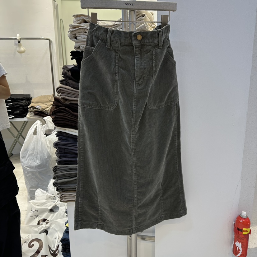 POCKET-Q韓國代購㊣女裝新品休閑真品25秋冬推薦熱賣時尚長裙POCKET-Q長裙圖色3