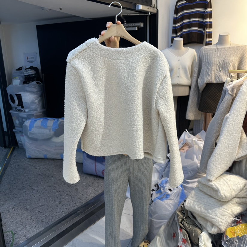 HARU-Q韓國直郵㊣女士新品真品熱賣25秋冬人氣夾克毛皮開衫HARU-Q夾克