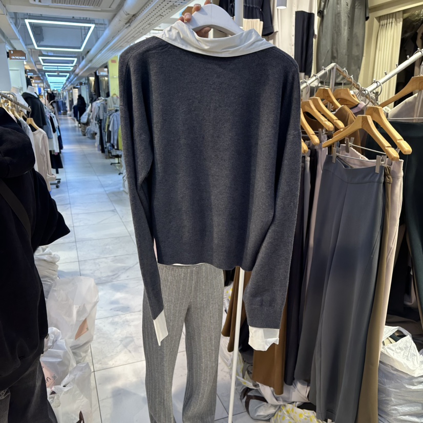 HARU-Q韓國直郵㊣女士新款時尚熱賣職業人氣休閑25秋冬針織衫HARU-Q針織衫