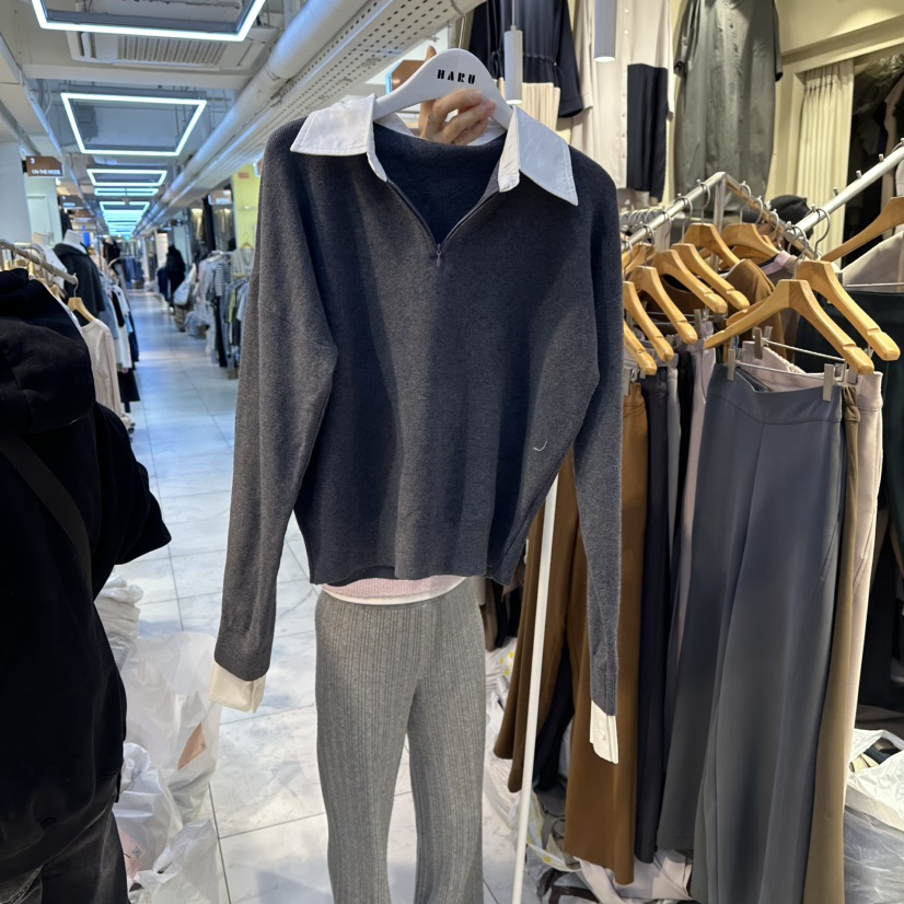 HARU-Q韓國直郵㊣女士新款時尚熱賣職業人氣休閑25秋冬針織衫HARU-Q針織衫圖色2