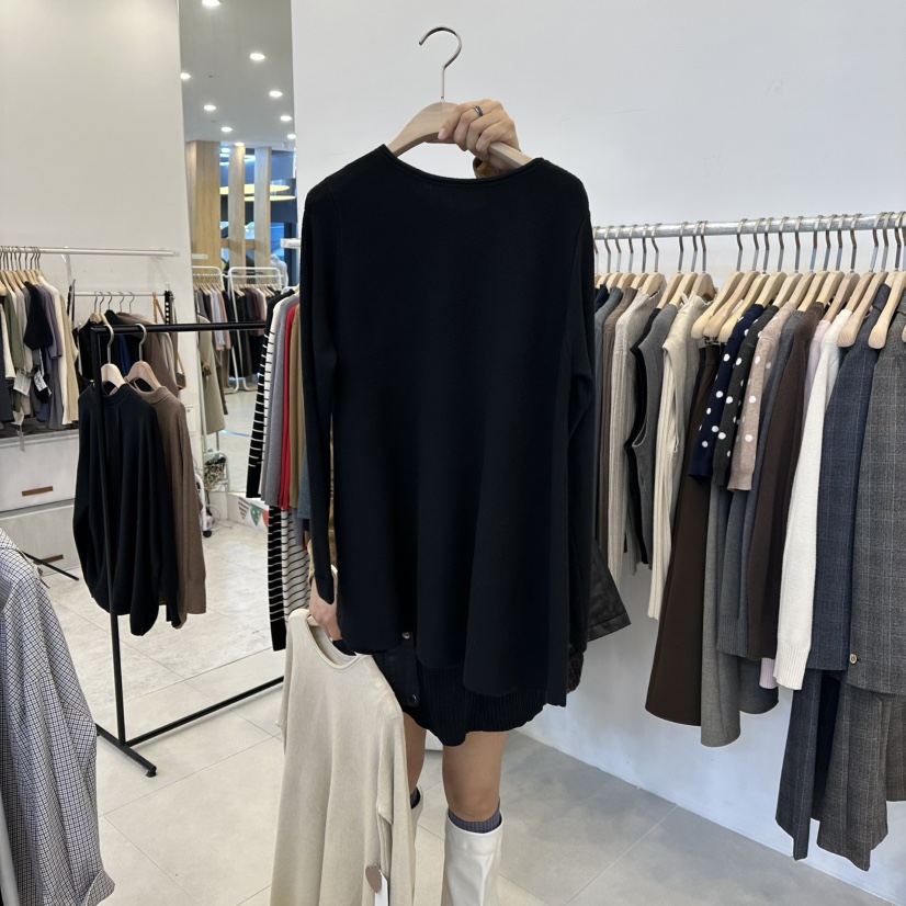 FUNNY POWDER東大門㊣代購女士新品25秋冬時尚熱賣職業針織衫THE FUNNY針織衫