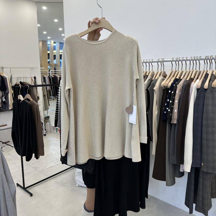 FUNNY POWDER東大門㊣代購女士新品25秋冬時尚熱賣職業針織衫THE FUNNY針織衫圖色1