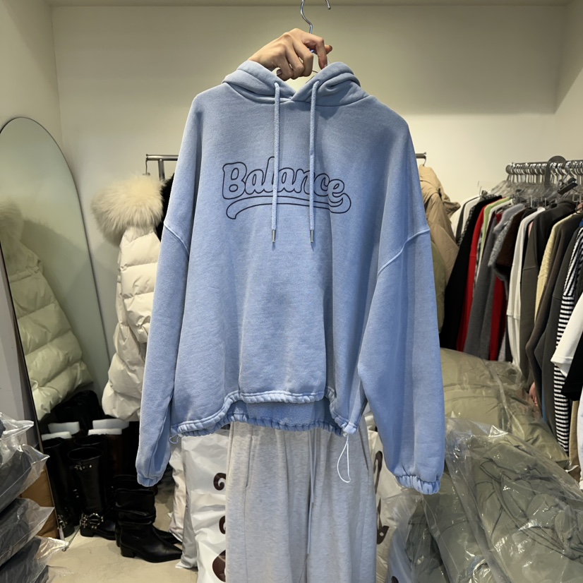 MORAN東大門㊣實拍女裝新款人氣職業熱賣衛衣連帽衫加絨抓絨MORAN/MOSCO衛衣圖色1