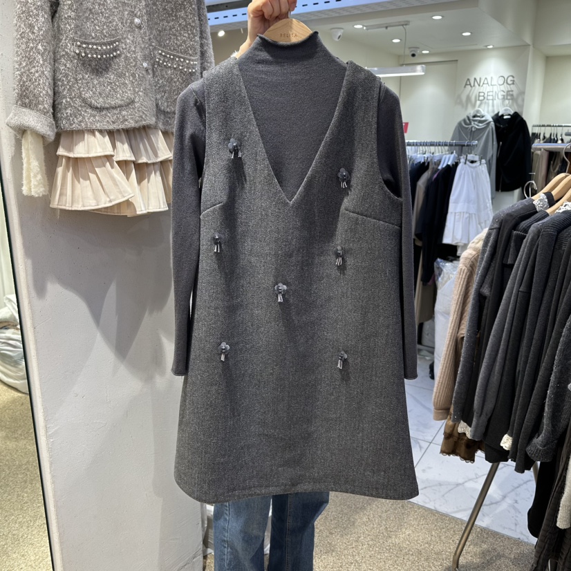 BELITA東大門㊣直郵女士新品推薦25秋冬人氣職業時尚連衣裙BELITA連衣裙圖色2