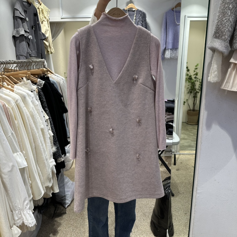 BELITA東大門㊣直郵女士新品推薦25秋冬人氣職業時尚連衣裙BELITA連衣裙圖色3