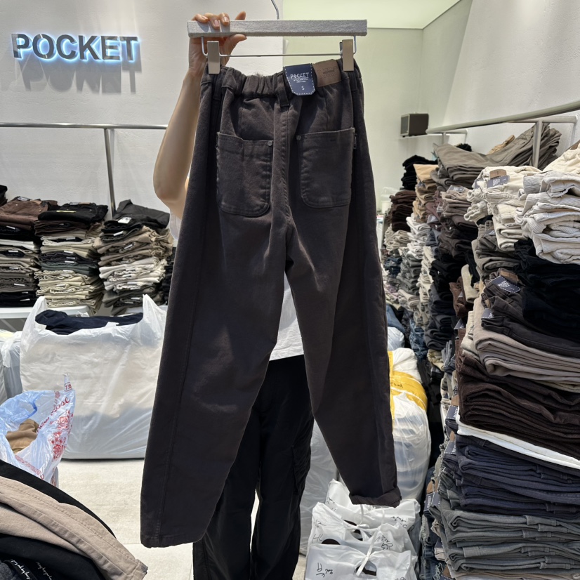 POCKET-Q東大門㊣直郵女士新品25秋冬職業真品熱賣休閑褲加絨POCKET-Q休閑褲