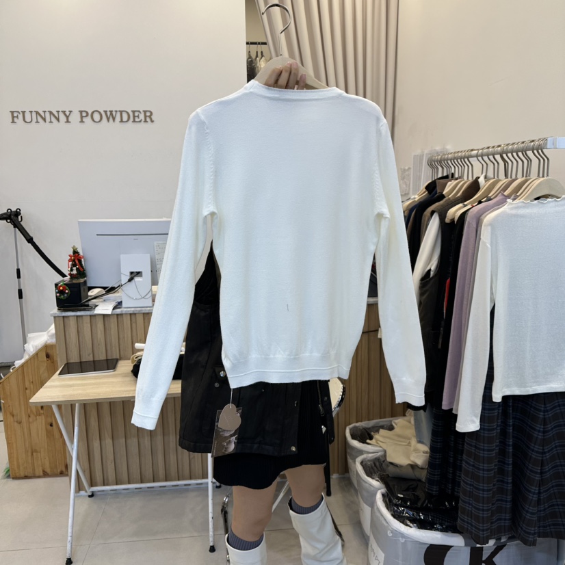 FUNNY POWDER韓國代購㊣女裝新品推薦人氣真品時尚長袖T恤THE FUNNY長袖T恤