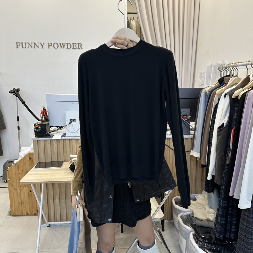 FUNNY POWDER韓國代購㊣女裝新品推薦人氣真品時尚長袖T恤THE FUNNY長袖T恤圖色4