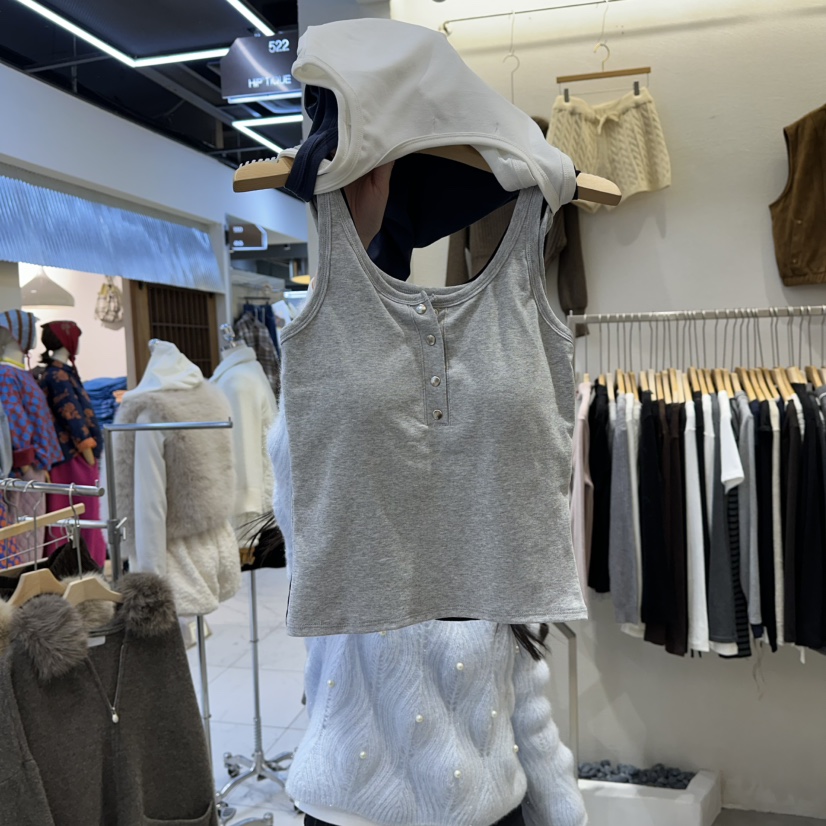 HIPTIQUE東大門㊣直郵女裝新品真品時尚推薦25秋冬吊帶背心HIPTIQUE吊帶/背心圖色2